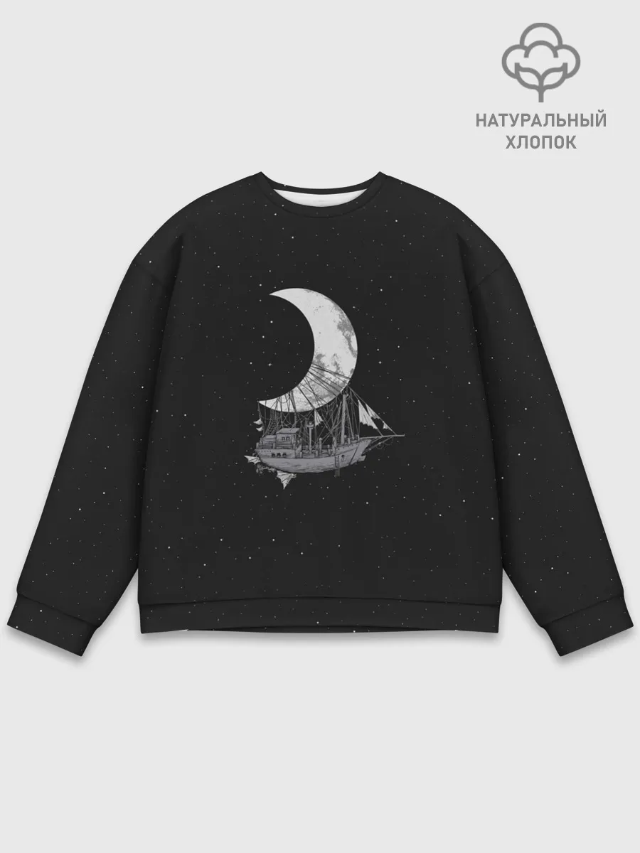 Мужской свитшот базовый / Moon Ship