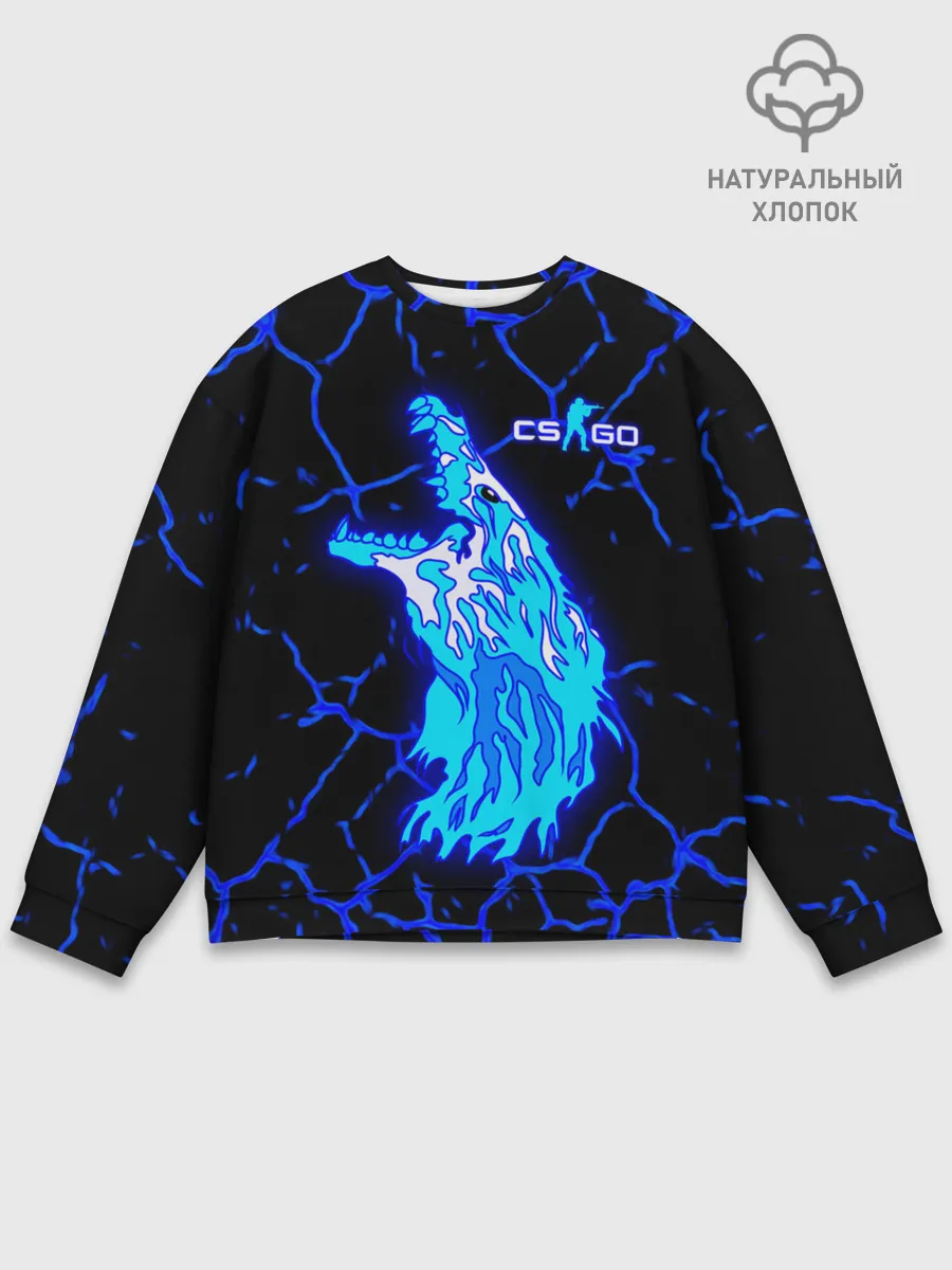 Мужской свитшот базовый / CS GO Howl Neon