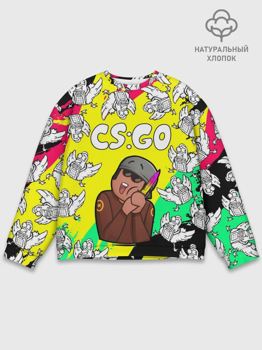 Мужской свитшот базовый / CS GO CHICKEN