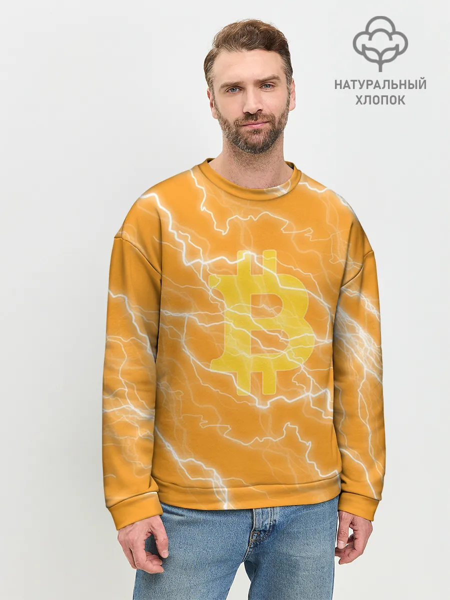 Мужской свитшот базовый / Bitcoin