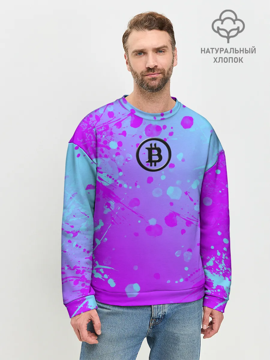 Мужской свитшот базовый / Bitcoin