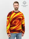 Мужской свитшот базовый / ОГНЕННЫЕ ВОЛНЫ | FIRE STRIPES
