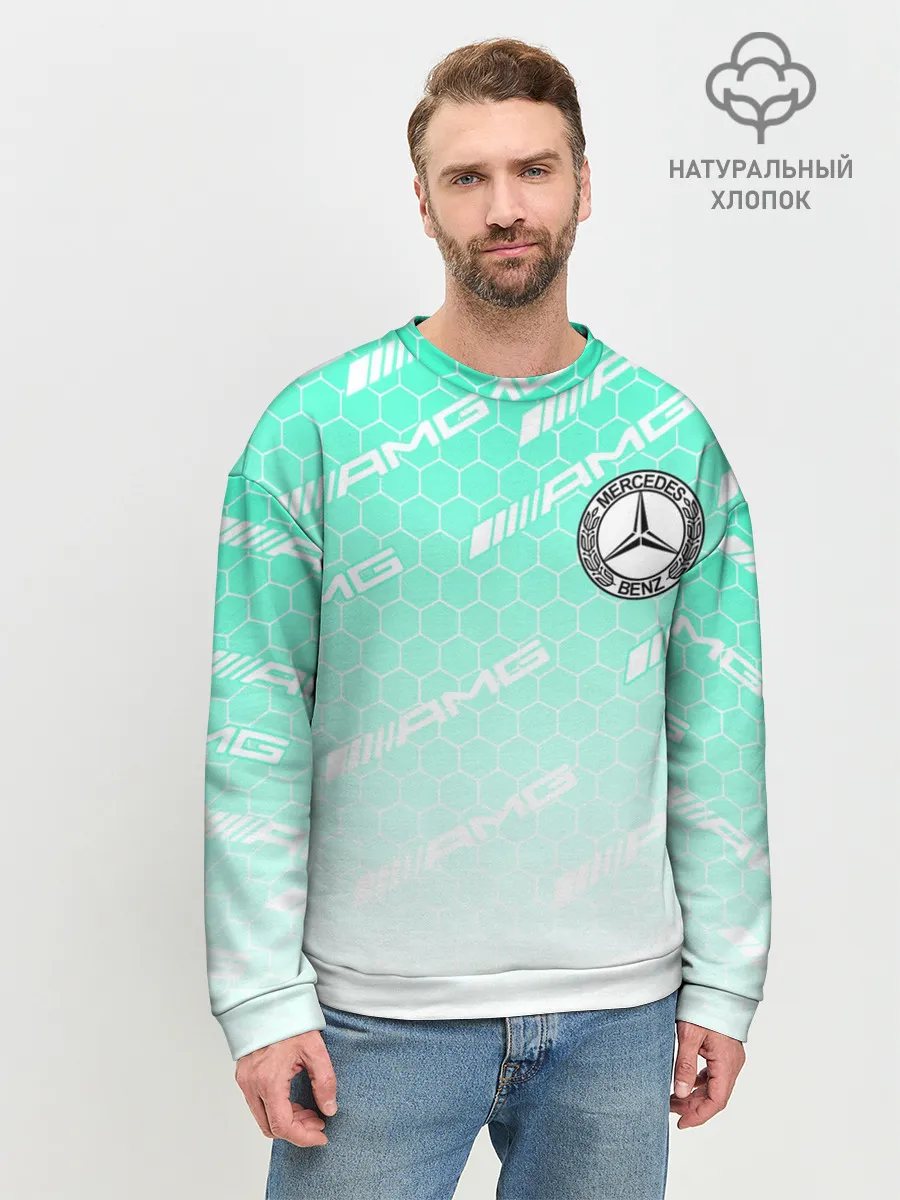 Мужской свитшот базовый / MERCEDES BENZ AMG