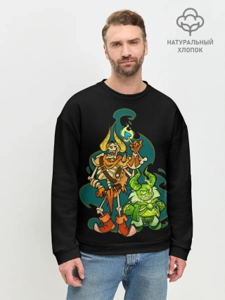 Мужской свитшот базовый / Опасная парочка | Dota 2