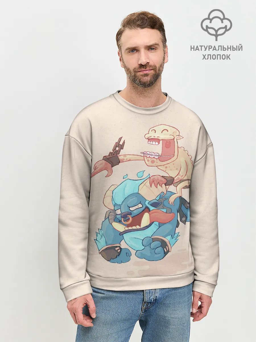 Мужской свитшот базовый / Мы уже выехали | Dota 2