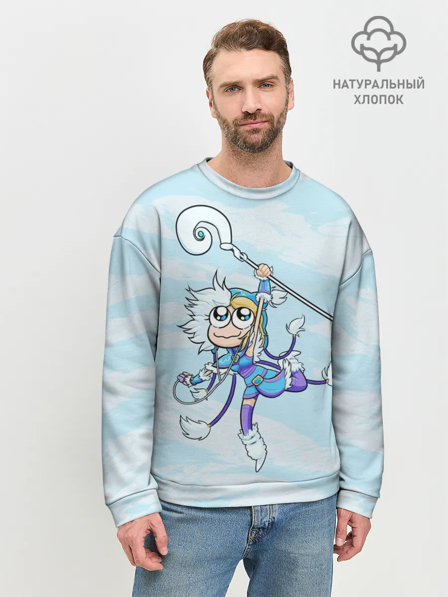 Мужской свитшот базовый / Снежный танец | Dota 2