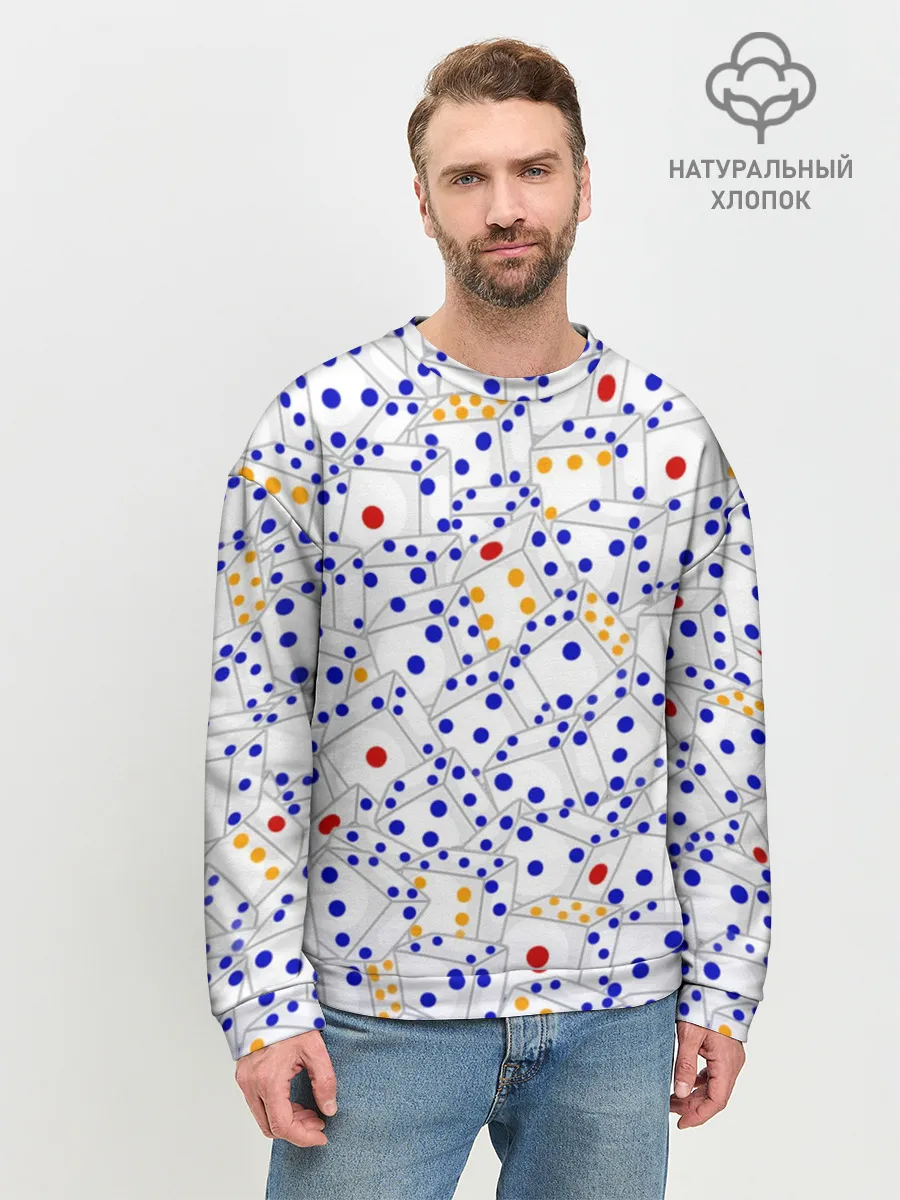 Мужской свитшот базовый / Игральные кубики