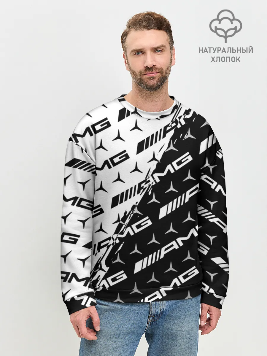 Мужской свитшот базовый / MERCEDES BENZ AMG