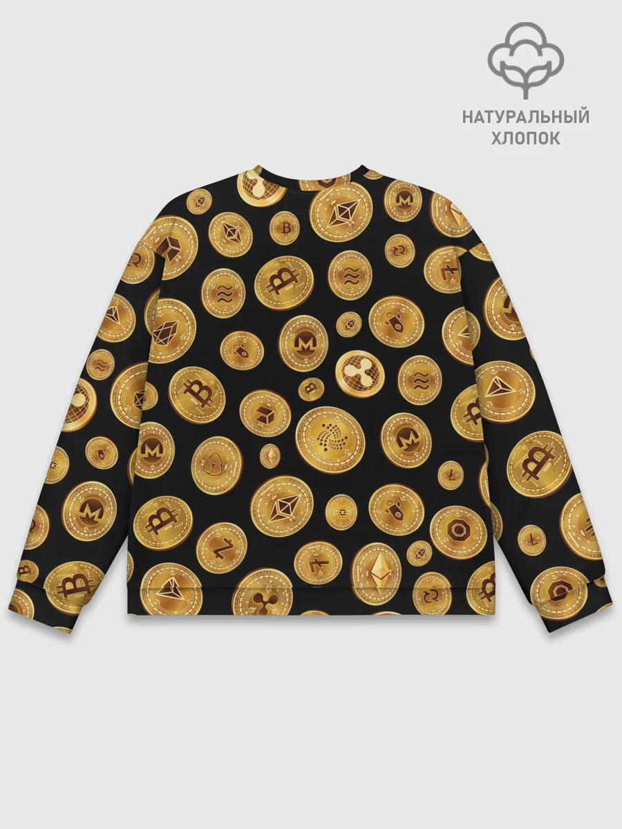 Мужской свитшот базовый / CRYPTOCURRENCY | КРИПТОВАЛЮТА