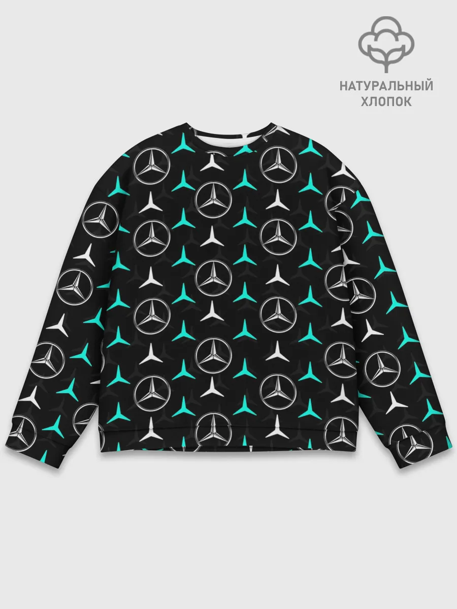 Мужской свитшот базовый / MERCEDES BENZ УЗОР