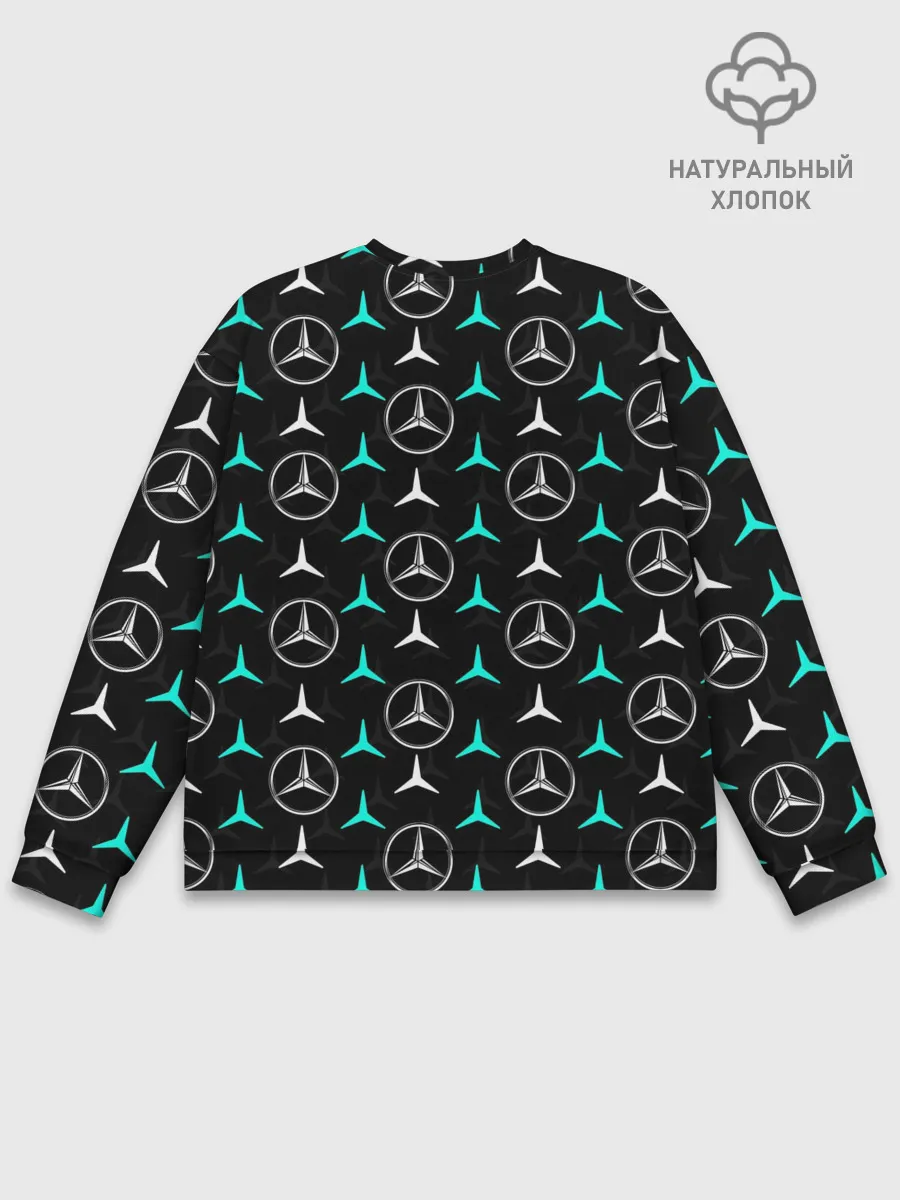 Мужской свитшот базовый / MERCEDES BENZ УЗОР