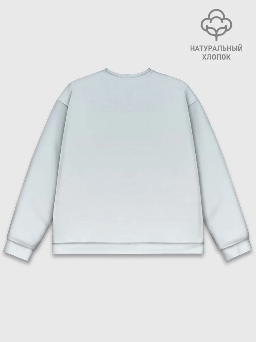 Мужской свитшот базовый / акварельный велосипед