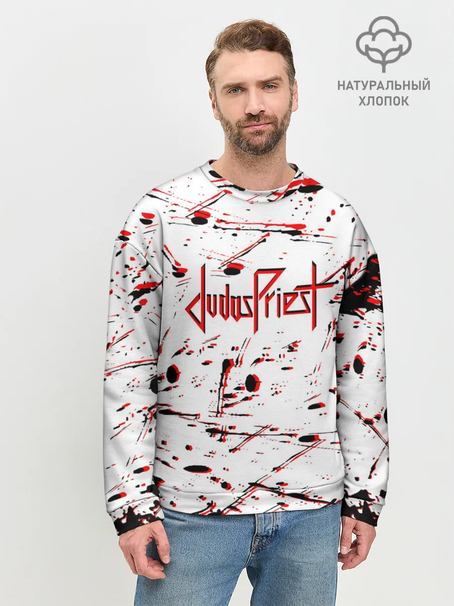 Мужской свитшот базовый / Judas Priest: Бог металла