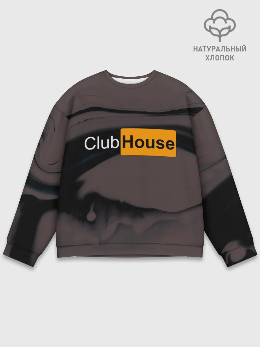 Мужской свитшот базовый / Clubhouse Pornhub | Клабхаус