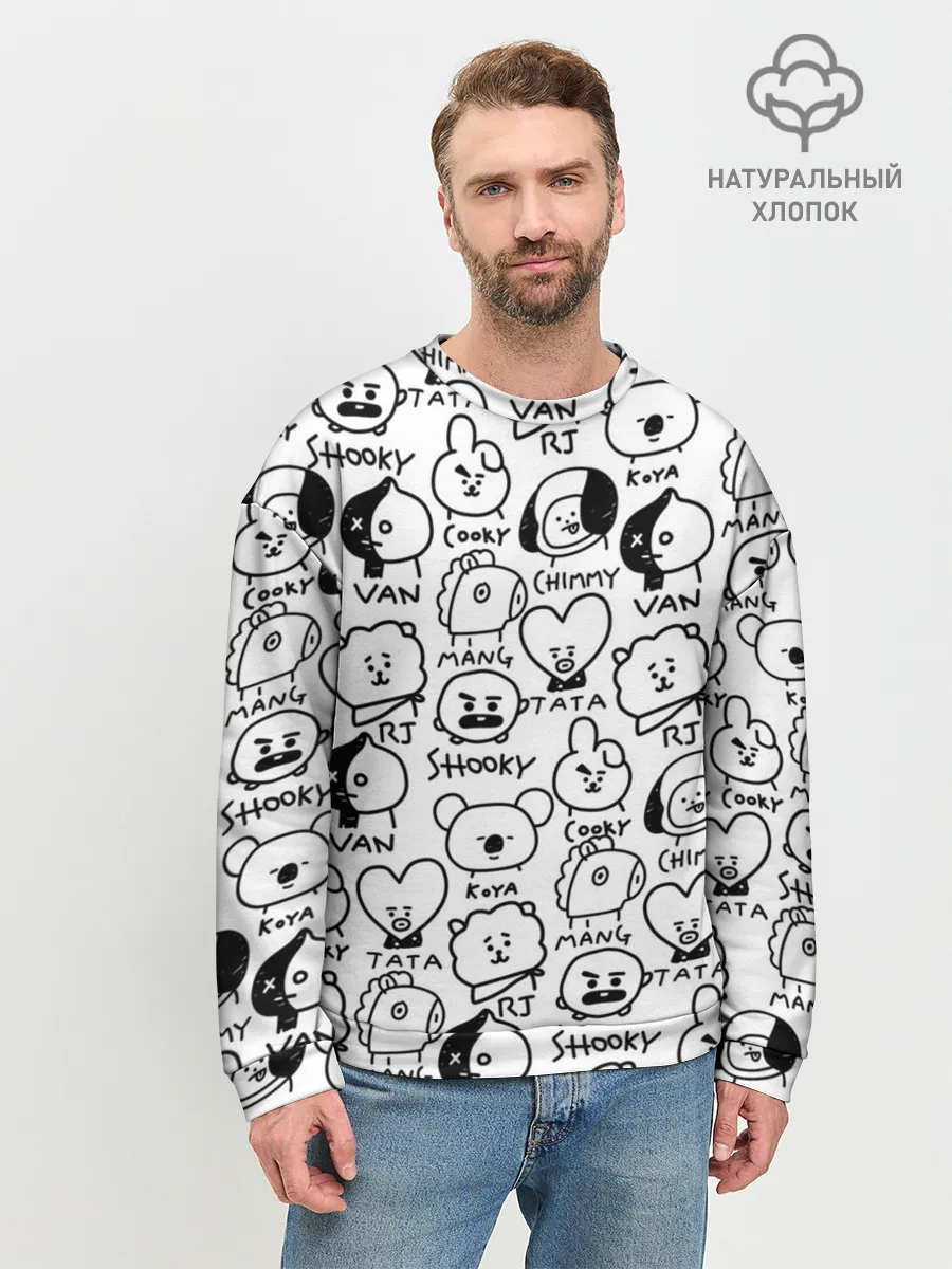 Мужской свитшот базовый / BTS | BT21