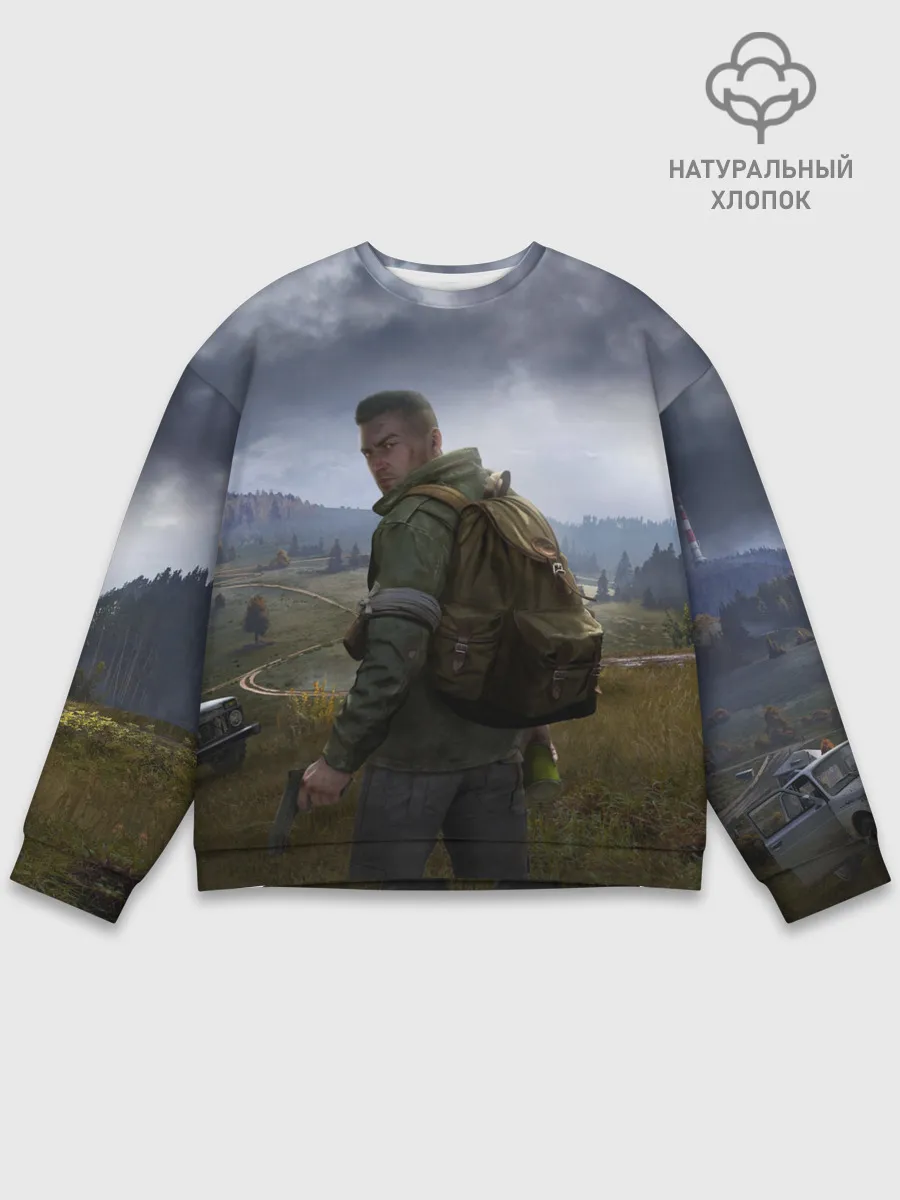 Мужской свитшот базовый / DAYZ POSTER | ДЕЙЗИ ПОСТЕР