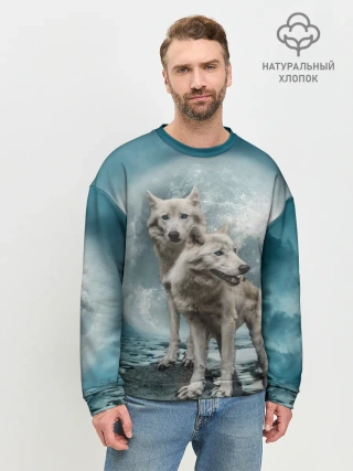 Мужской свитшот базовый / Волки, пара