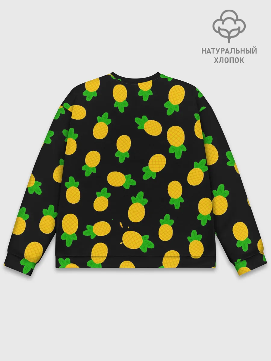 Мужской свитшот базовый / Ананасы