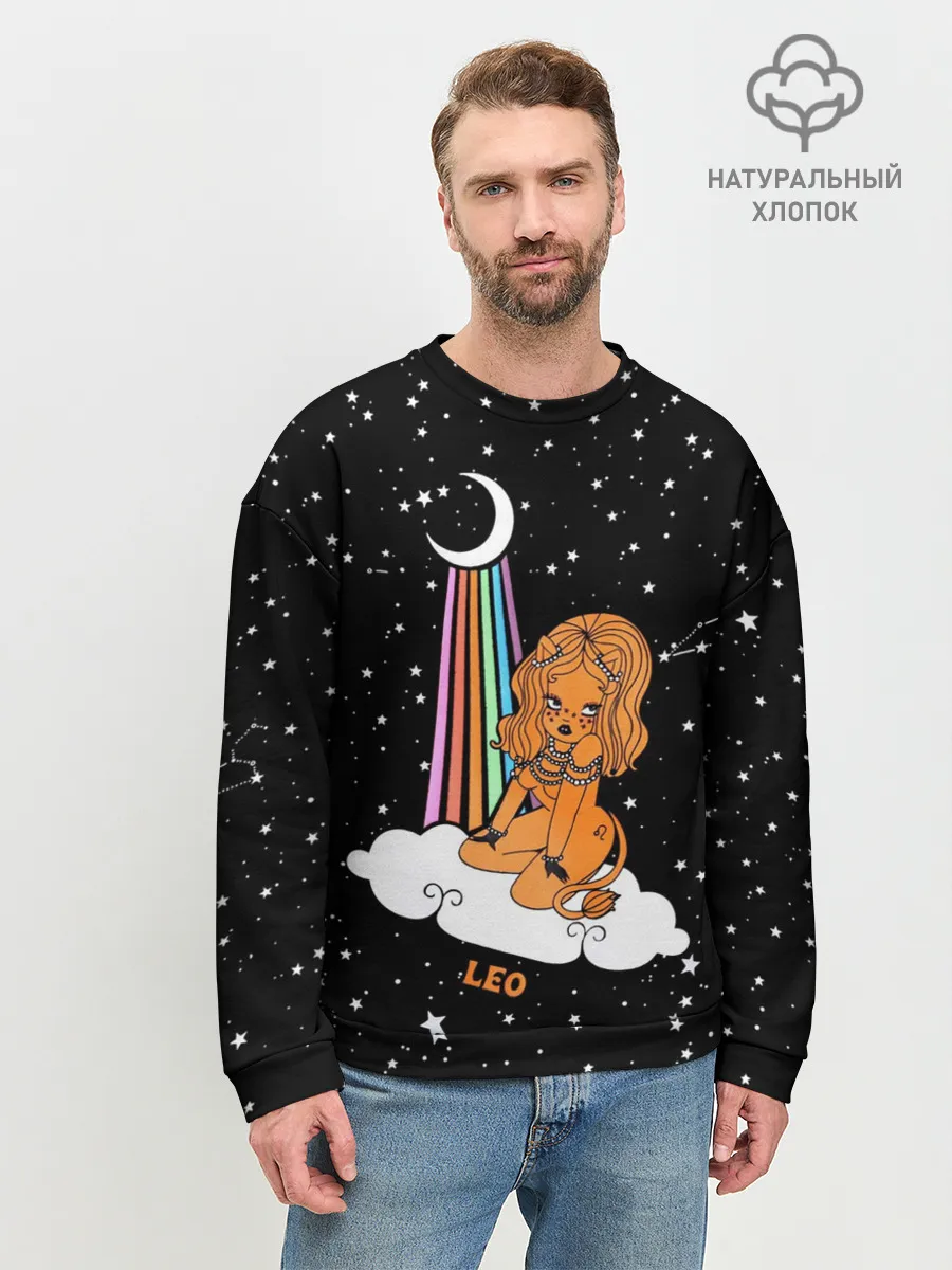 Мужской свитшот базовый / Львица