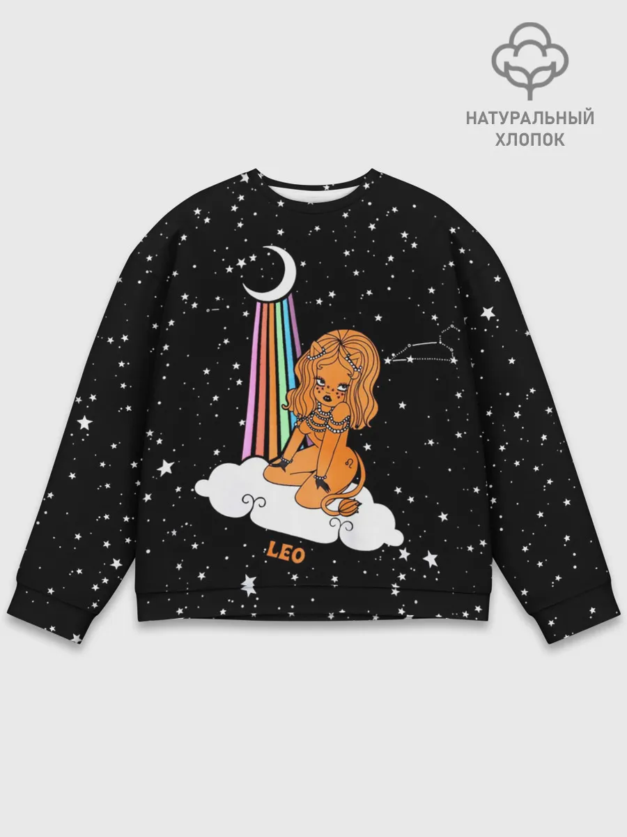 Мужской свитшот базовый / Львица