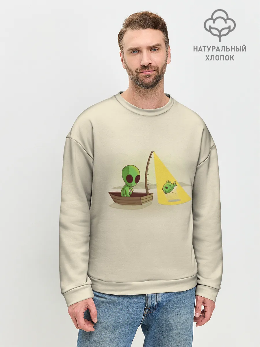 Мужской свитшот базовый / Alien Fishing