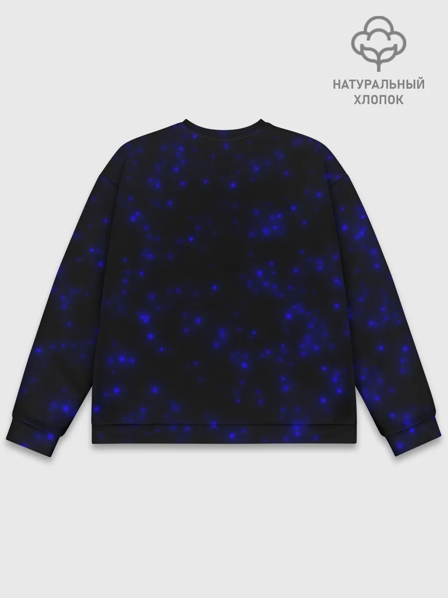 Мужской свитшот базовый / Неоновые бабочки