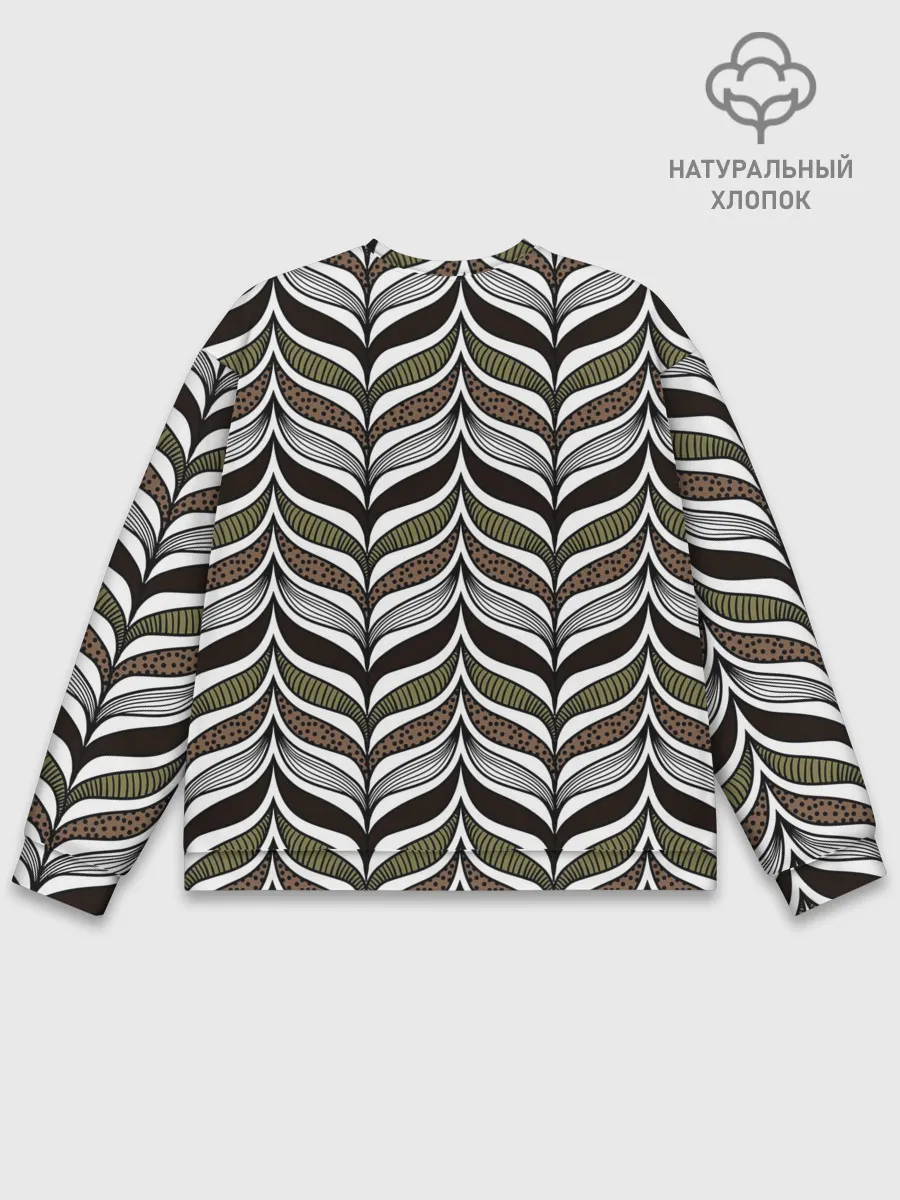 Мужской свитшот базовый / Африканский племенной узор