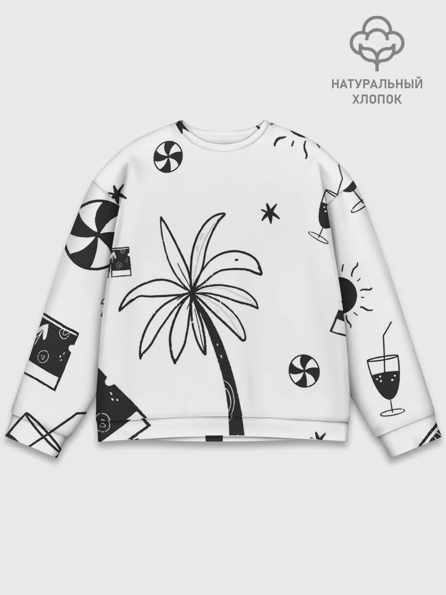 Мужской свитшот базовый / Летние вайбы