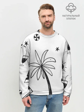 Мужской свитшот базовый / Летние вайбы
