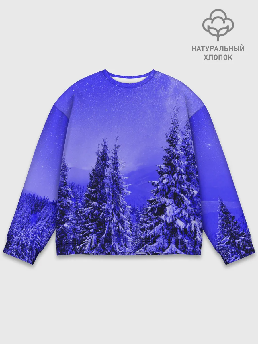 Мужской свитшот базовый / Зимний лес