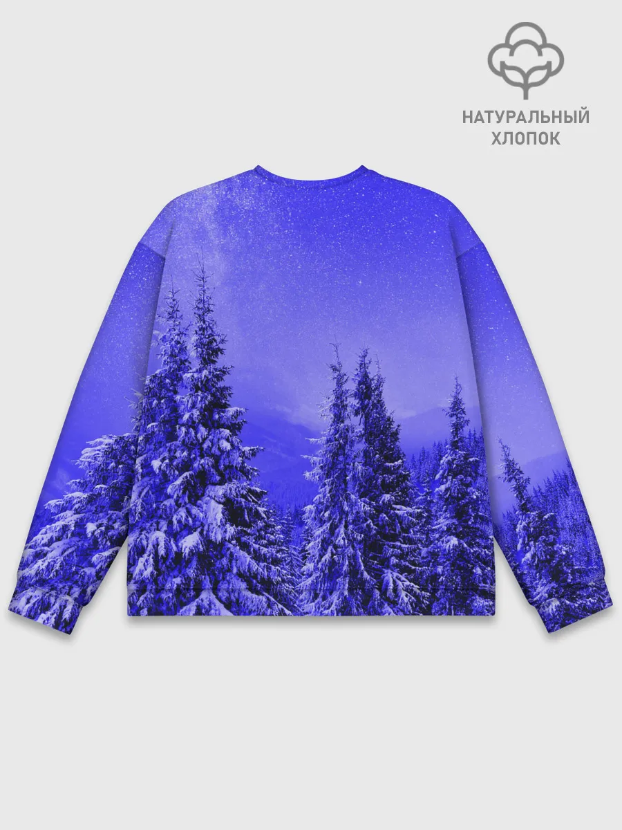 Мужской свитшот базовый / Зимний лес