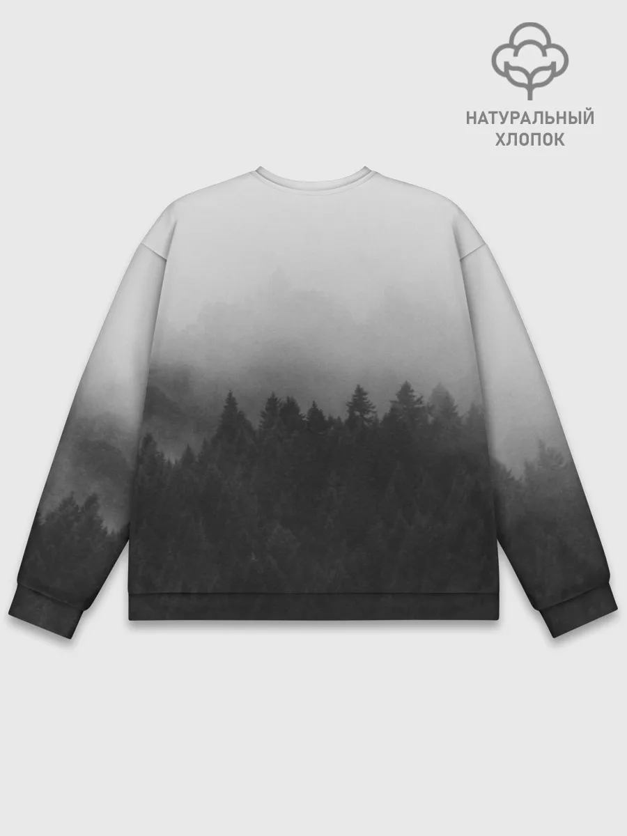 Мужской свитшот базовый / Туманный лес