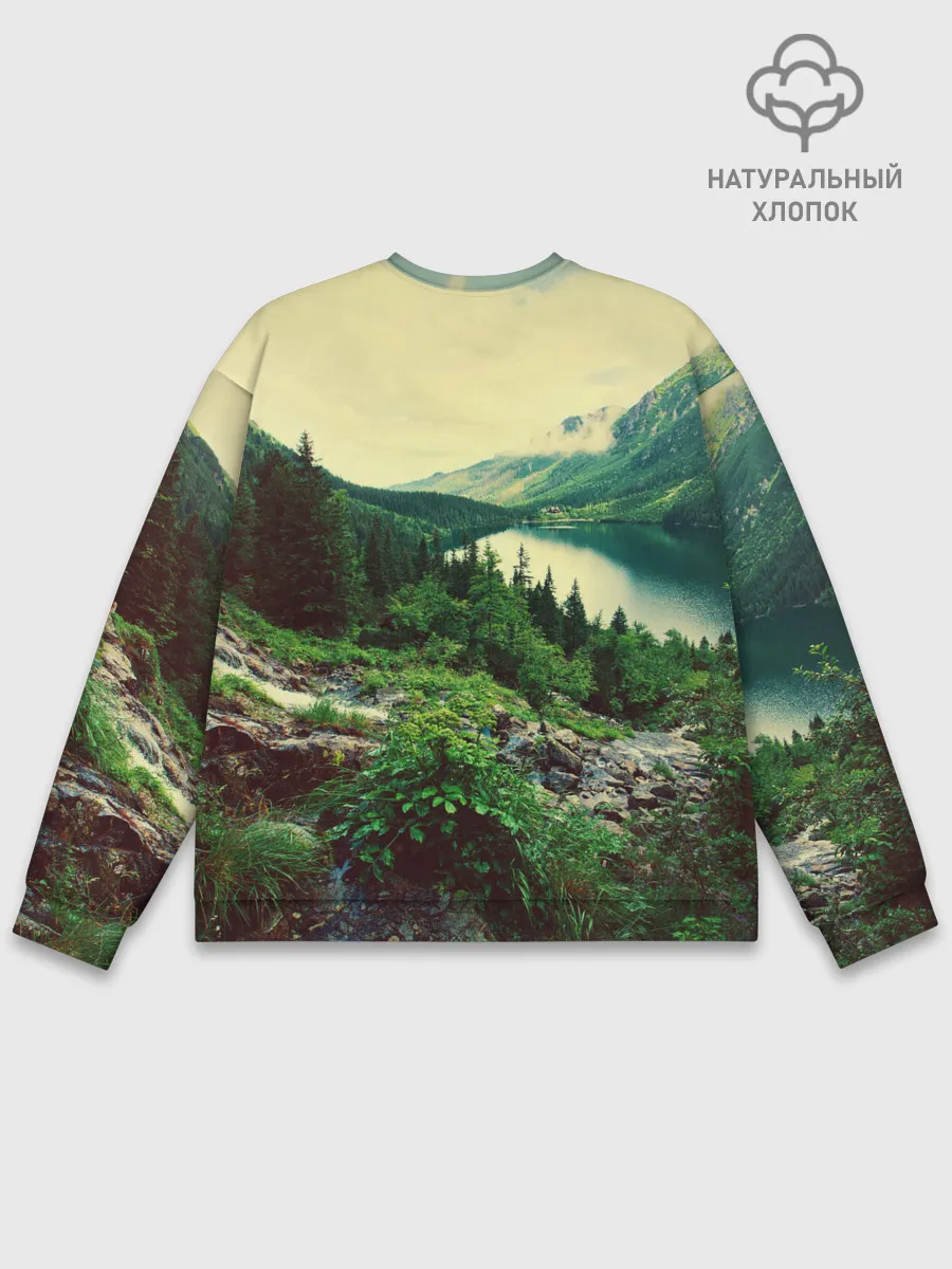 Мужской свитшот базовый / Красивый лес