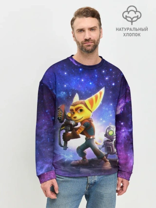 Мужской свитшот базовый / Ratchet & Clank game