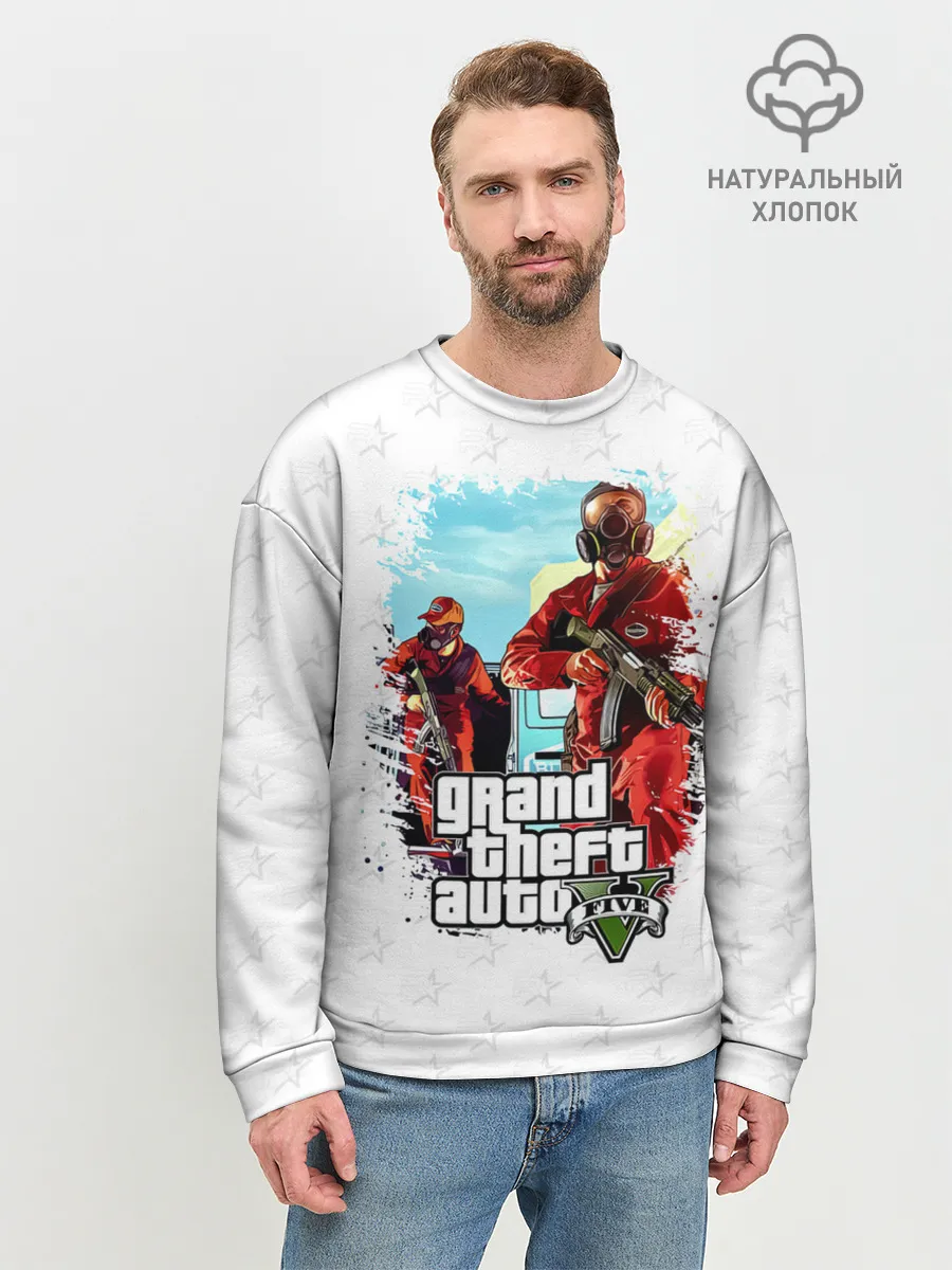 Мужской свитшот базовый / Grand Theft Auto ограбление