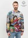 Мужской свитшот базовый / One Piece стикербомбинг
