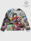Мужской свитшот базовый / One Piece стикербомбинг