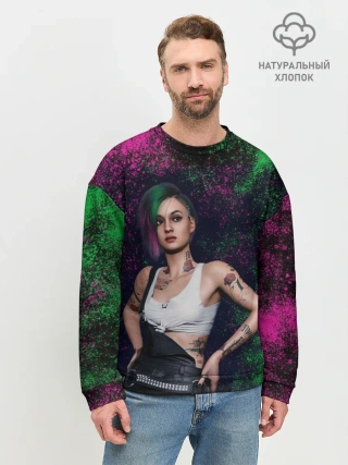 Мужской свитшот базовый / ДЖУДИ АЛЬВАРЕС | CYBERPUNK