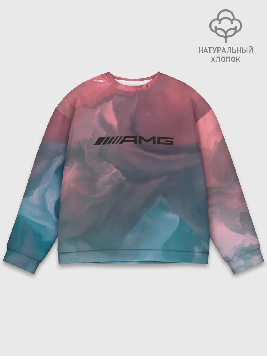 Мужской свитшот базовый / MERCEDES AMG | МЕРСЕДЕС АМГ