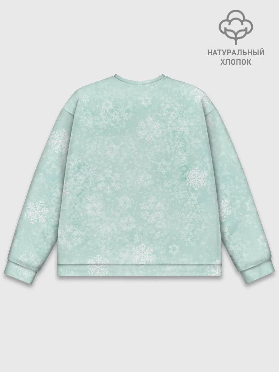 Мужской свитшот базовый / Зайчик с подарком