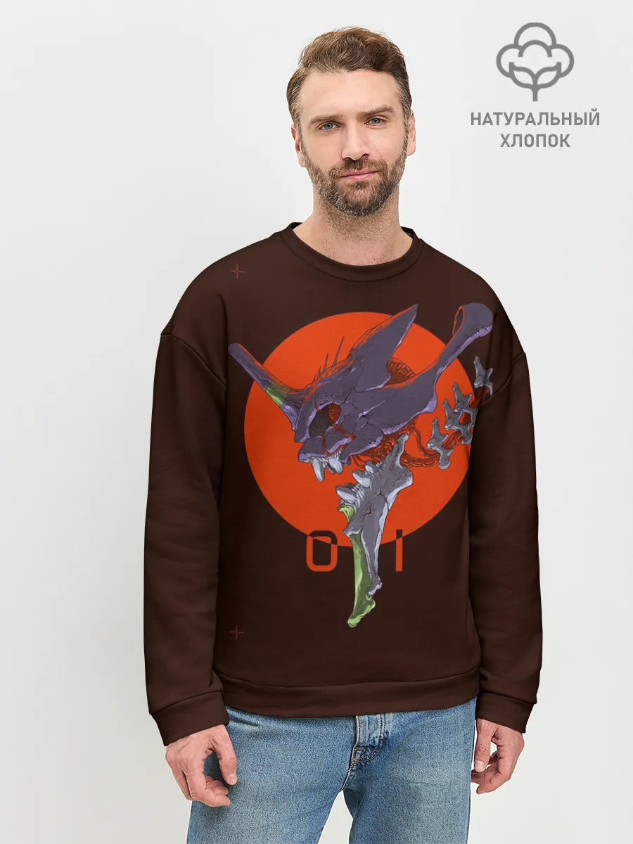 Мужской свитшот базовый / евангелион