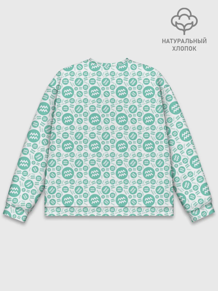 Мужской свитшот базовый / Водолей