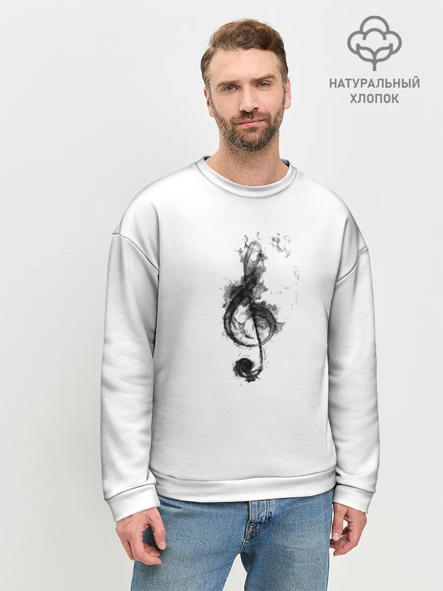 Мужской свитшот базовый / Ключ из дыма