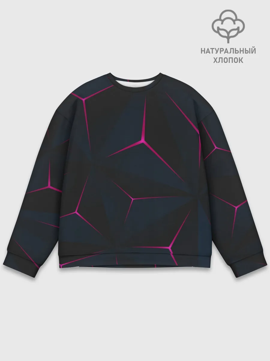 Мужской свитшот базовый / Абстракция Узор