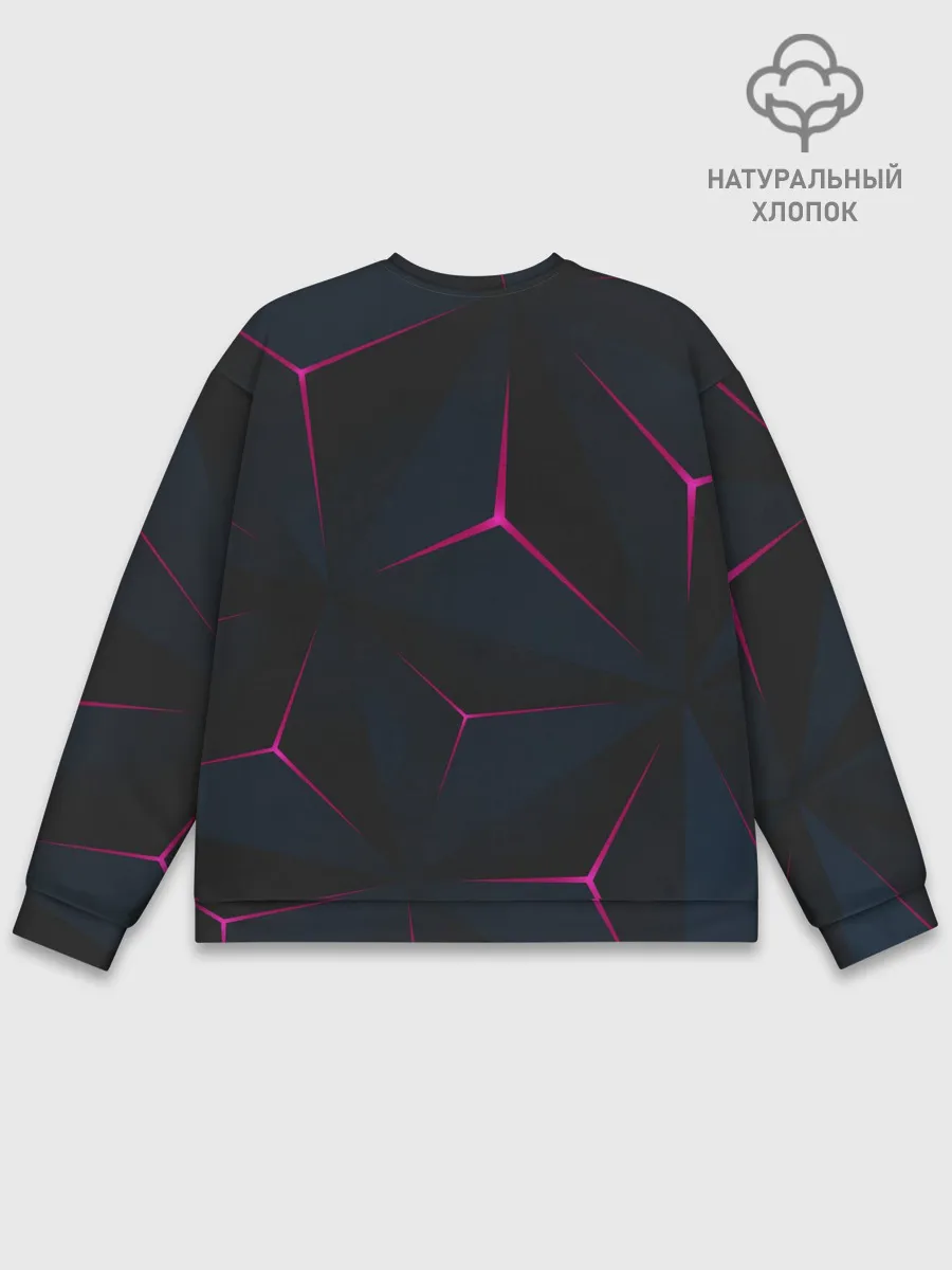 Мужской свитшот базовый / Абстракция Узор