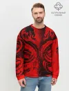 Мужской свитшот базовый / BLACK RED DRAGONS TATOO