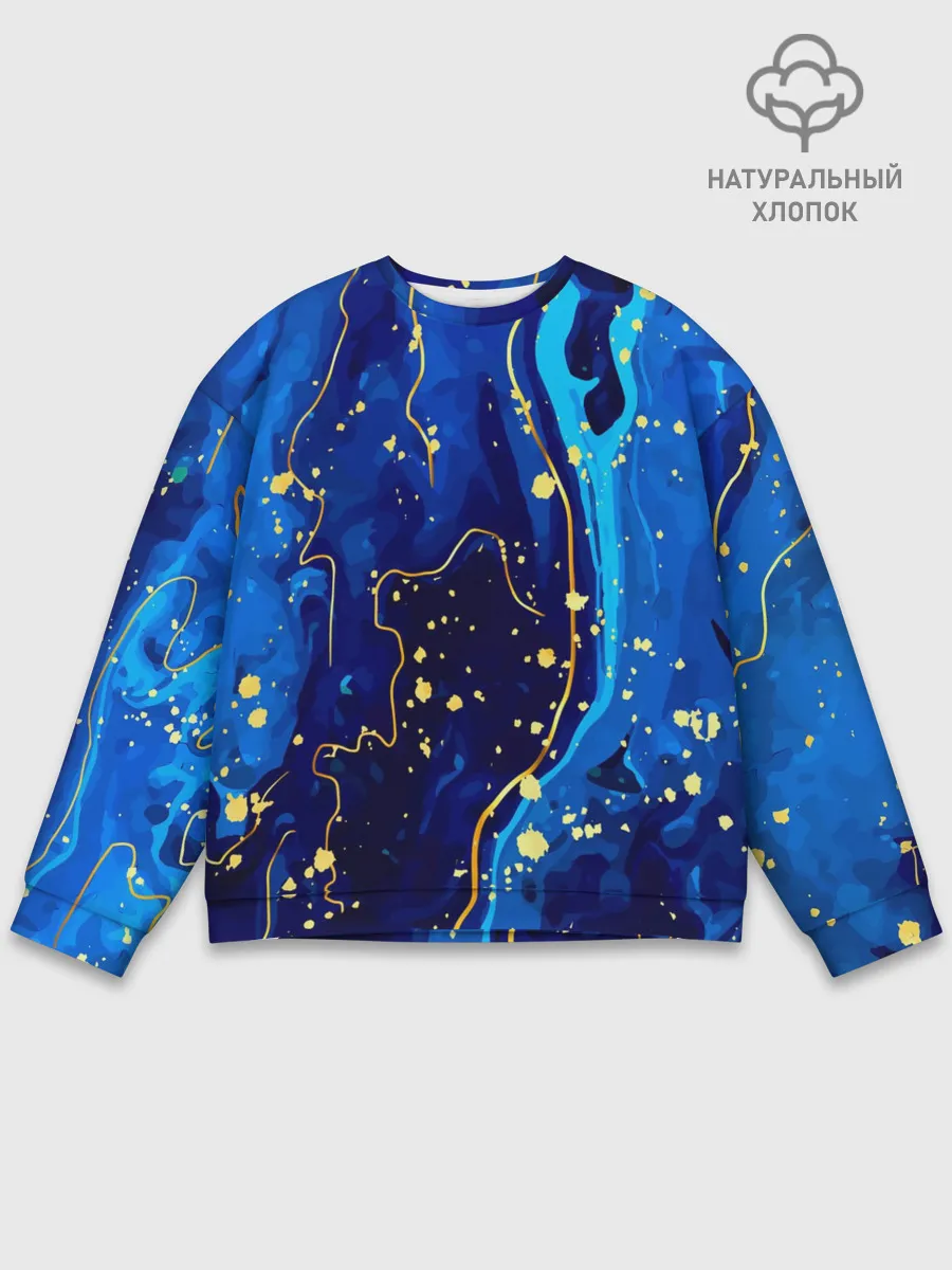 Мужской свитшот базовый / СИНИЙ ГРАНИТ