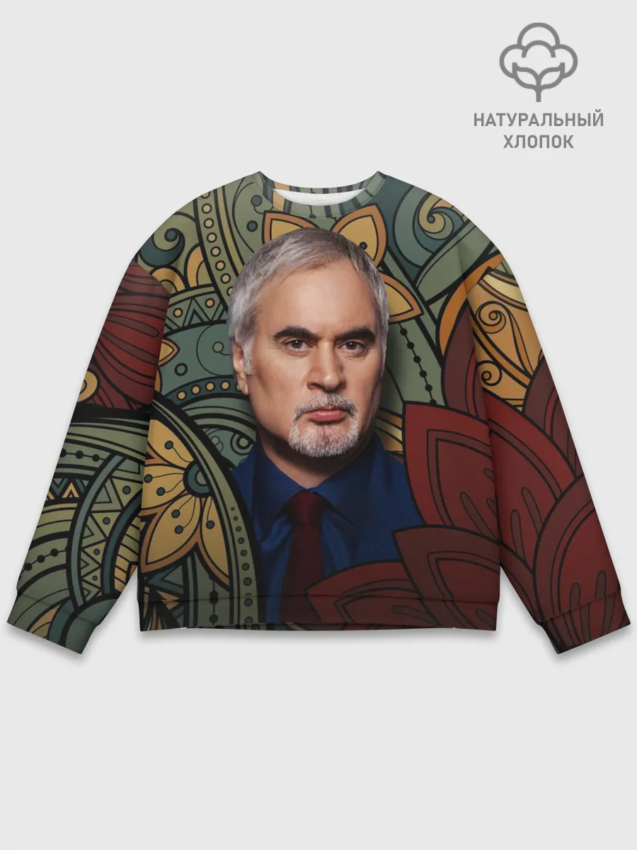 Мужской свитшот базовый / Меладзе Цветы | Мандала