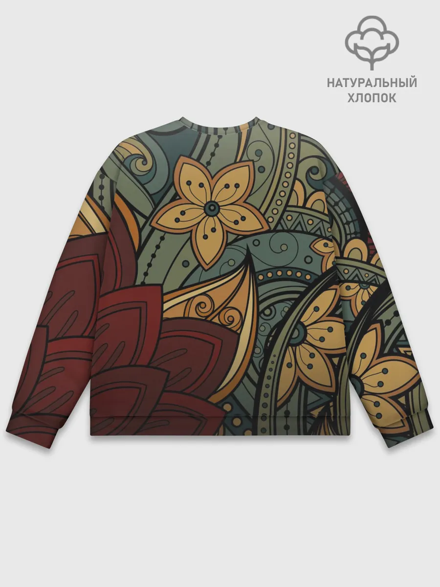 Мужской свитшот базовый / Меладзе Цветы | Мандала