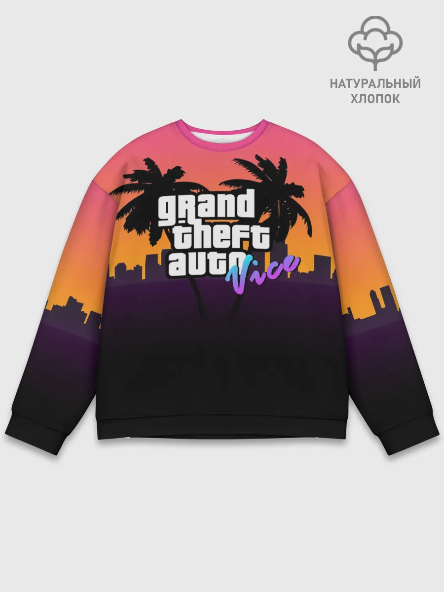 Мужской свитшот базовый / Grand Theft Auto vice